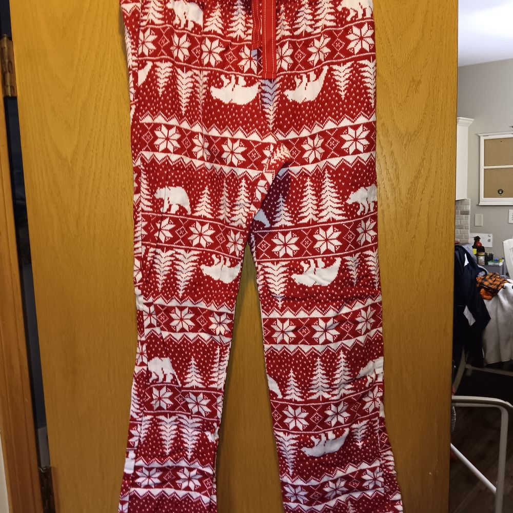 Womens Size Small , Old Navy Red and White Patterned Pajama Pants